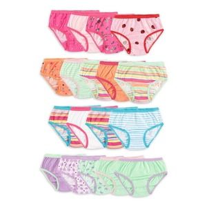 NEW Wonder Nation 18 Pack- Toddler Girls Cotton Underwear Panties